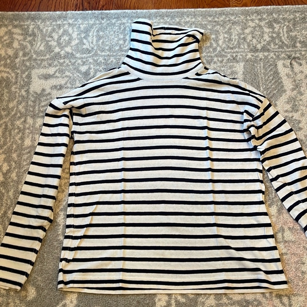 J. Crew Striped Turtle Neck